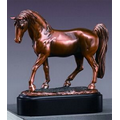 Equestrian Grace Award. 8-1/2"h x 8-1/2"w. Copper Finish Resin.